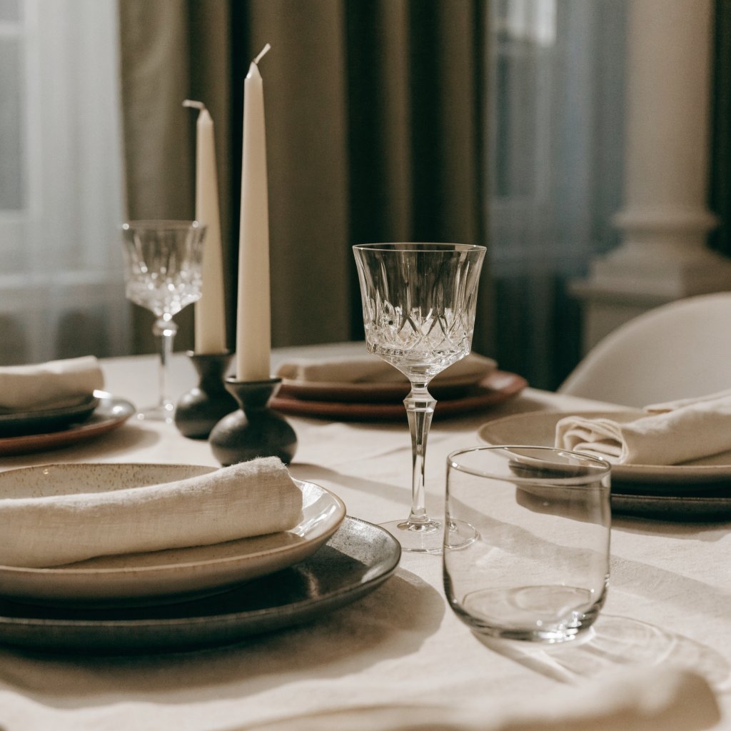 A beautifully plated private chef dinner served at home